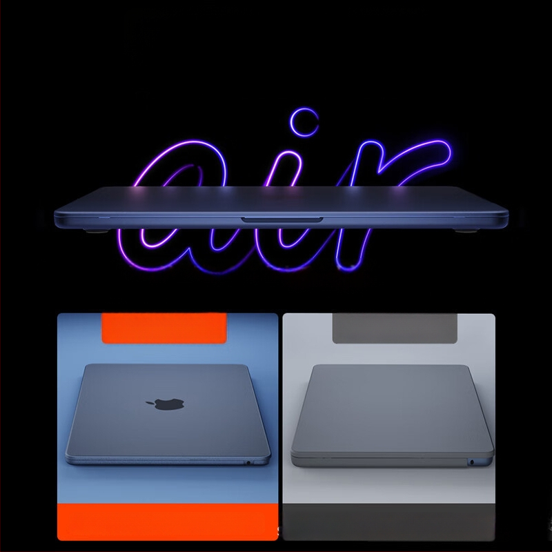 HUARAN védőtok MacBook Pro és Airhez — műanyag laptop tok