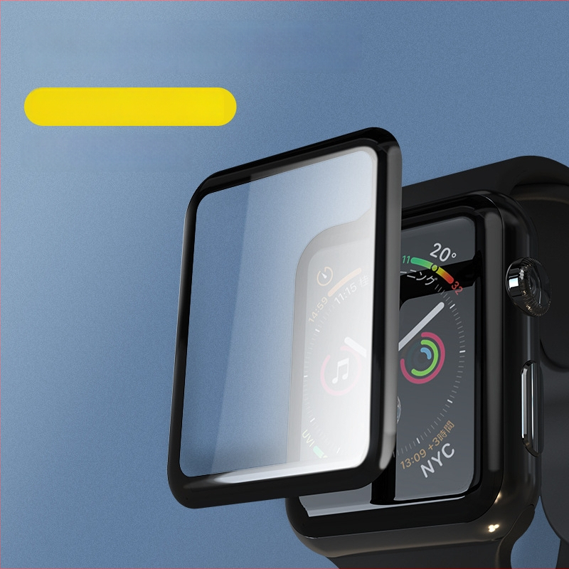 PMMA pilnekrāna aizsargplēve Apple Watch Series 7 – karsti izliekts PMMA