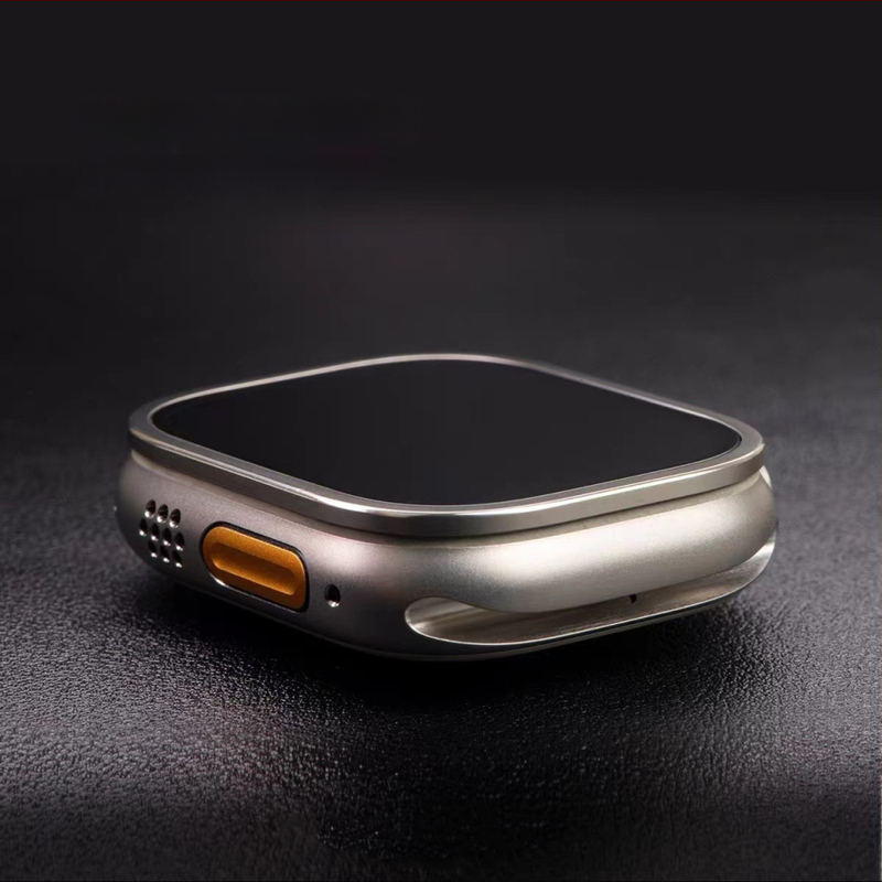 Apple Watch Ultra titāna sakausējuma aizsargrāmis ar rūdīta stikla aizsargu Top Sticker
