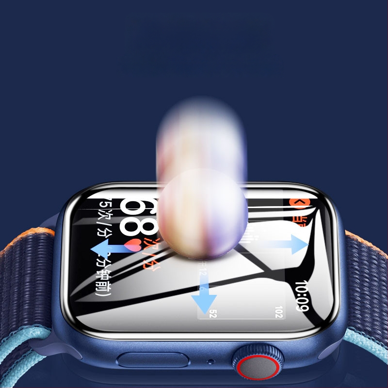 Apple Watch PMMA 3D pilnīgs displeja aizsargs — sprādzienizturīgs un skrāpējumu izturīgs (Zīmols: Sincerity)