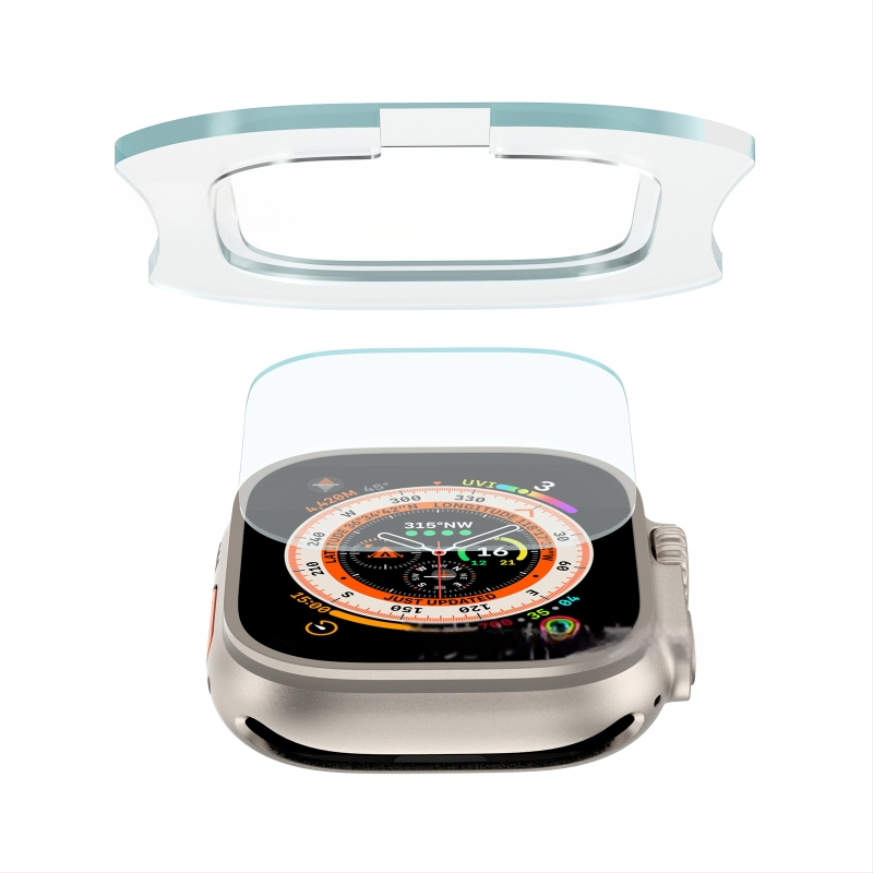 Apple Watch Ultra ekrāna aizsargs – kalēts stikls, saderīgs ar Apple Watch Ultra