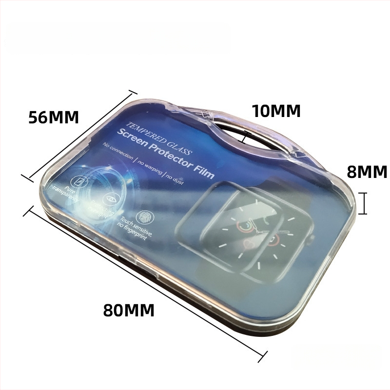 Apple Watch edzett üveg kijelzővédő, 3D teljes kijelző, HD, ujjlenyomat-mentes, kompatibilis Series 4/5/6/SE