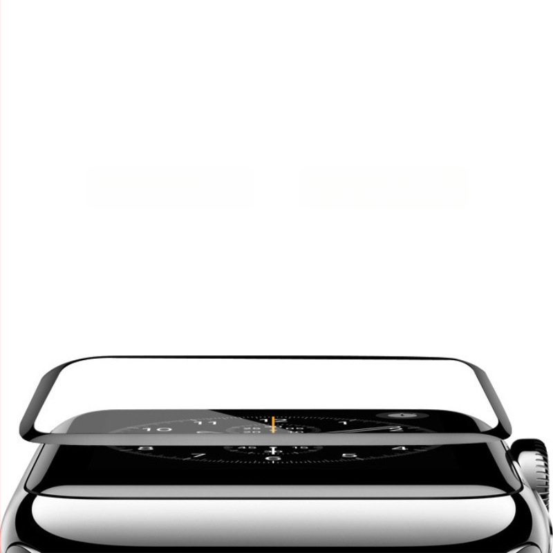 Apple Watch edzett üveg kijelzővédő, 3D teljes kijelző, HD, ujjlenyomat-mentes, kompatibilis Series 4/5/6/SE