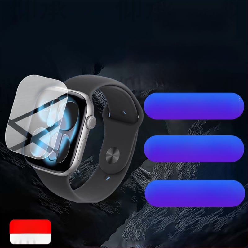 Apple Watch S11, SE3, S10, S4 előlap védőfólia — Liquid Nano anyag, HD, elülső membrán (Kompatibilis S11, SE3, S10, S4)