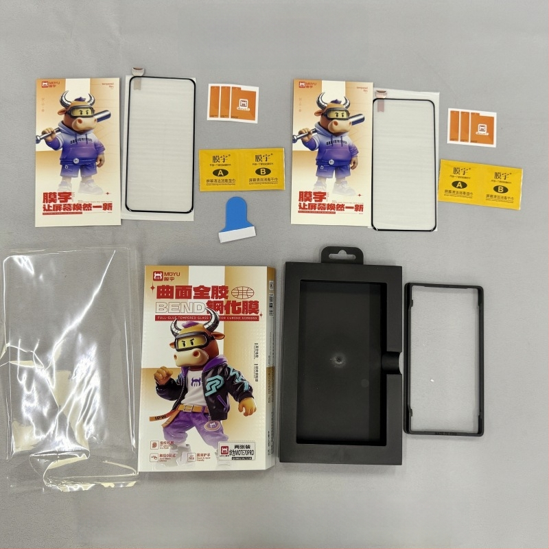 Membrane edzett üveg képernyővédő Huawei okostelefonokra — előlap, teljes ragasztás, 3D hőhajlítás, HD élesség