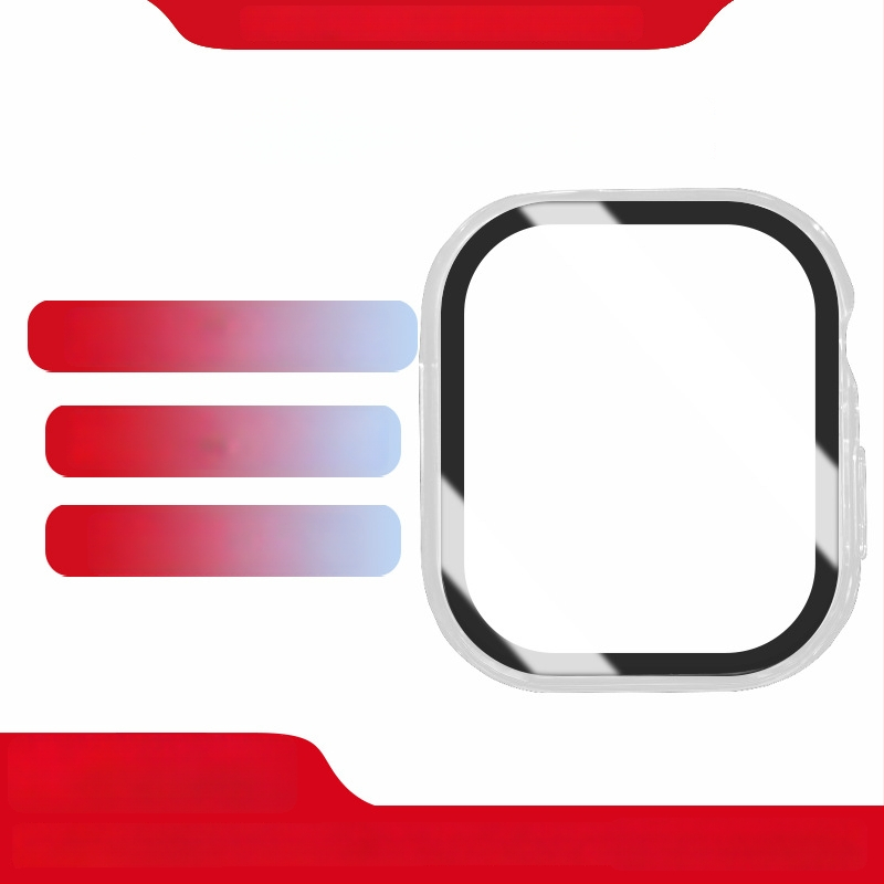 Ūdensizturīgs pulksteņa korpuss, saderīgs ar Apple 789 paaudzi / iWatch S10, stikla korpuss, modeļa numurs Wsd 009, Guardian Shield