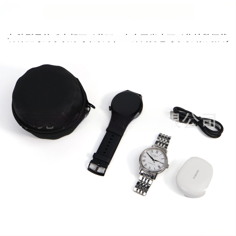Univerzális EVA kemény óratartó tok, forró préseléssel készítve, ütés- és nyomásálló, 10 kg teherbírás, Huawei és Apple Watch adatkábel-tároláshoz