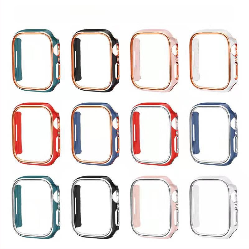 Apple Watch Series 6–9 PC korpusas, išgraviruotas tuščiaviduris rėmas su elektroplatinės dangos paviršiumi