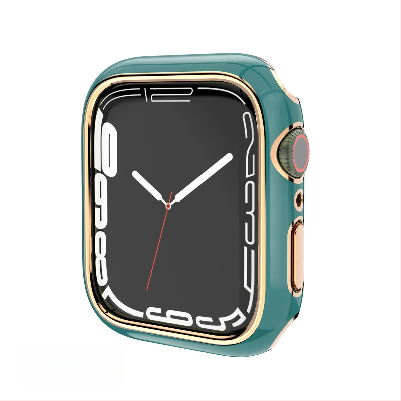 Apple Watch Series 6–9 PC korpusas, išgraviruotas tuščiaviduris rėmas su elektroplatinės dangos paviršiumi