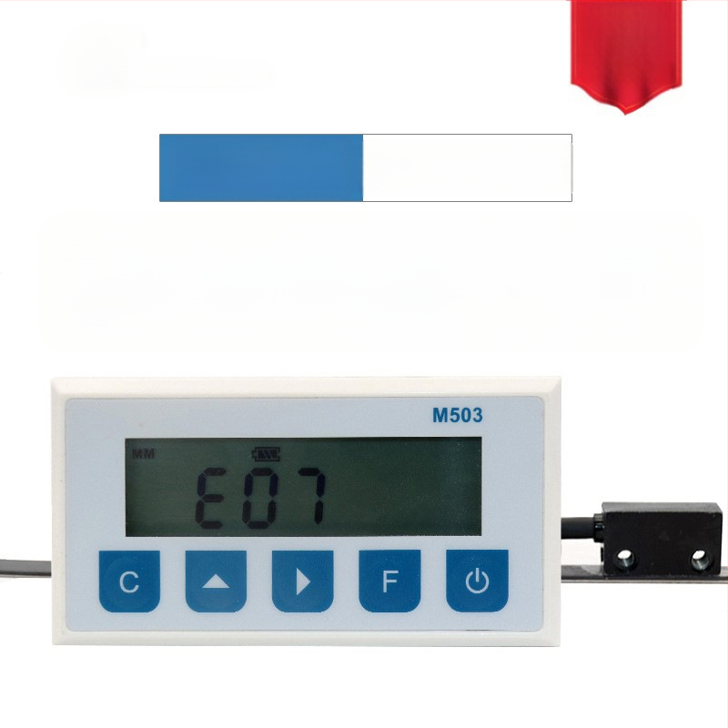Интегриран магнитен електронен измервател за машина за рязане на алуминиеви врати и прозорци, модел M503/LP02/M503L, обхват 0–50000 мм, точност ±0,1 мм, съвместим с MS50
