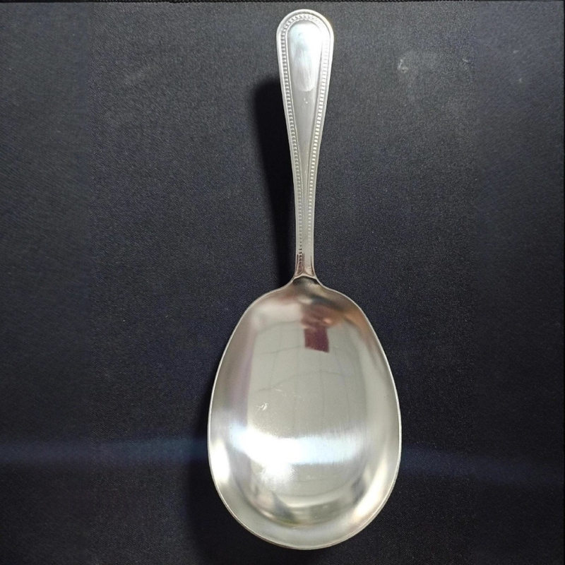 Lingură cu cap mare pentru servire, supă și terci — oțel inoxidabil 410, stil modern, finisaj oglindit