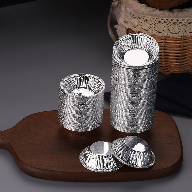 Peng Cheng 207 forme pentru tarte cu ouă din folie de aluminiu, de unică folosință, set 250 buc.