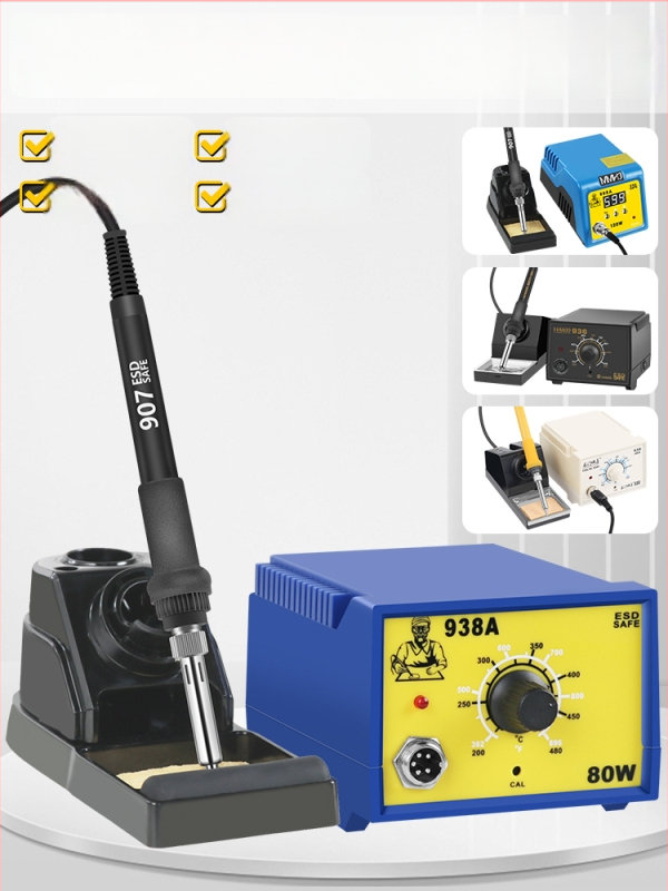 936 Lituotės stoties rinkinys, 60W temperatūros reguliavimas, be švino, anti-statinis litavimo įrankis mobiliųjų telefonų remontui
