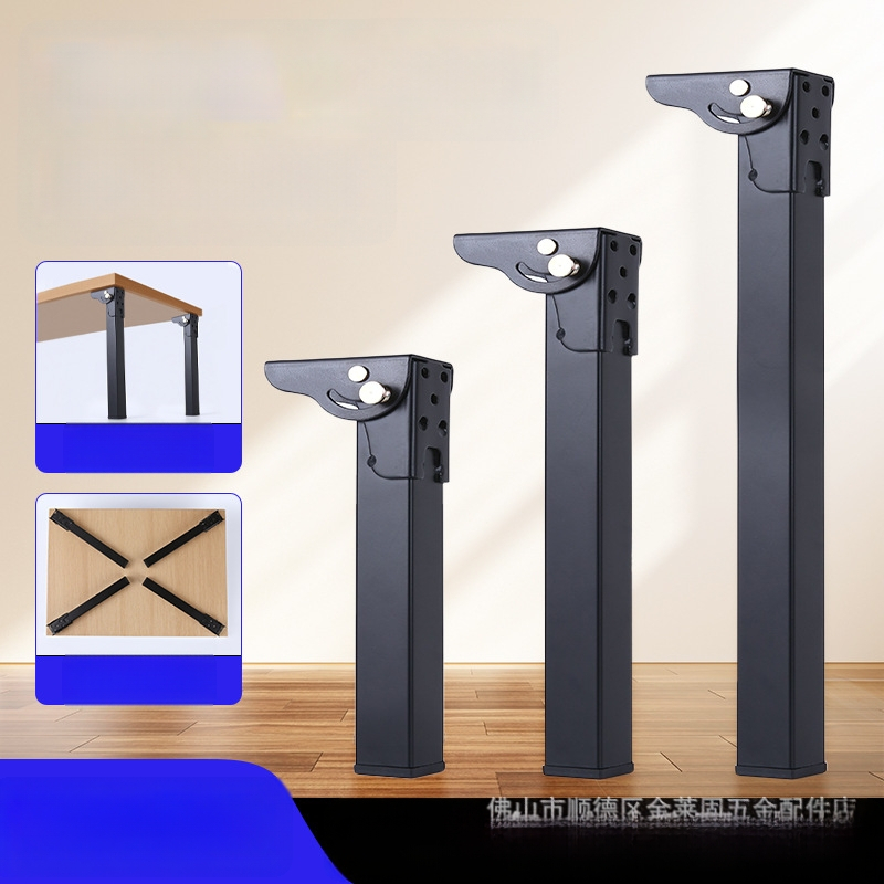 Сгъваеми крака за маса от квадратна тръба – железни, Jinlaigu Jlg-5116, модерен минимализъм, за компютърно бюро, тоалетка, шкаф за обувки и маса за хранене