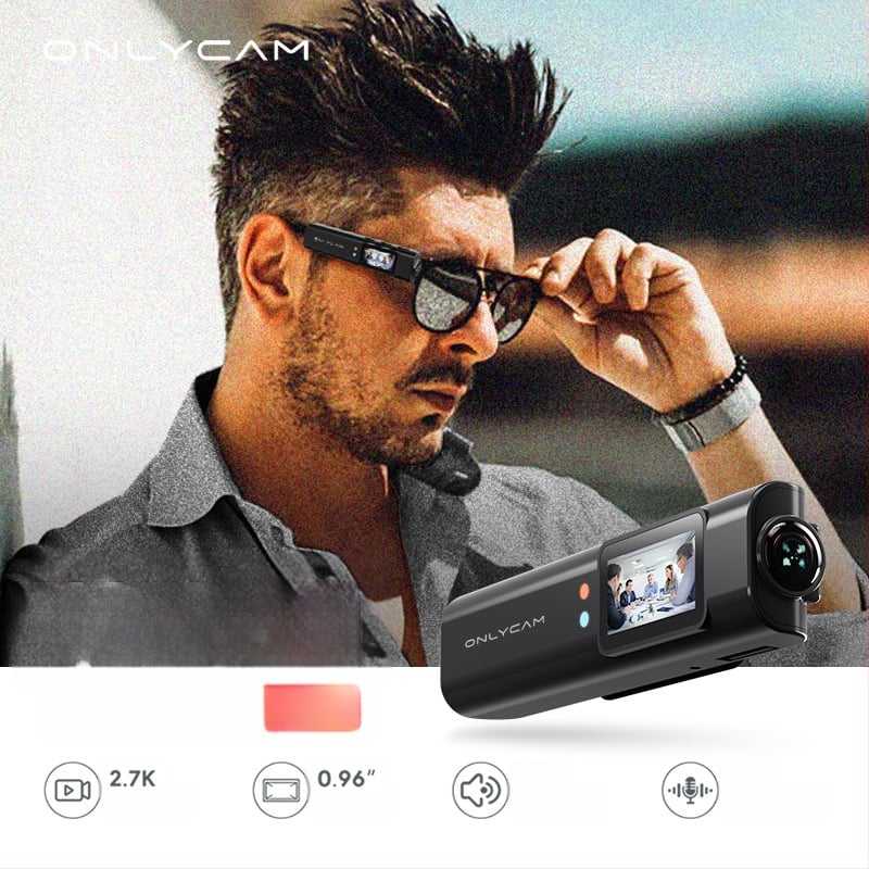 Sisakra szerelt sportkamera 2.7K, Wi-Fi, első személy nézet, 1,5 hüvelykes LCD, microSD kártya