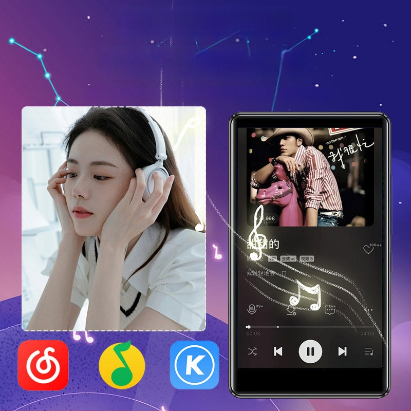 MP4 player με Wi‑Fi και οθόνη αφής 4,0 ιντσών, Bluetooth; οθόνη 480×800; υποστηρίζει MP3/WMA/WAV/OGG/FLAC ήχο και AVI/FLV βίντεο; μπαταρία 2000mAh, USB 2.0, TF κάρτα; OEM παραμετροποίηση διαθέσιμη, 1-ετής εγγύηση