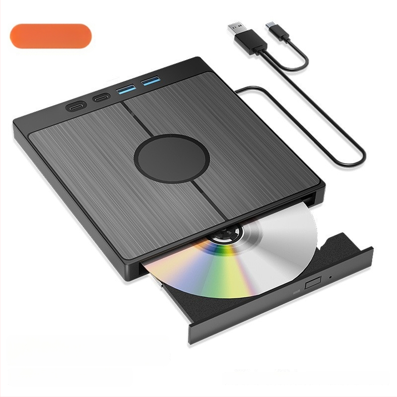 Extreme Color 042 Ārējais USB 3.0 Type-C optiskais disks, CD/VCD/DVD lasīšana un rakstīšana 24x/8x, DVD-RW līdz 8x