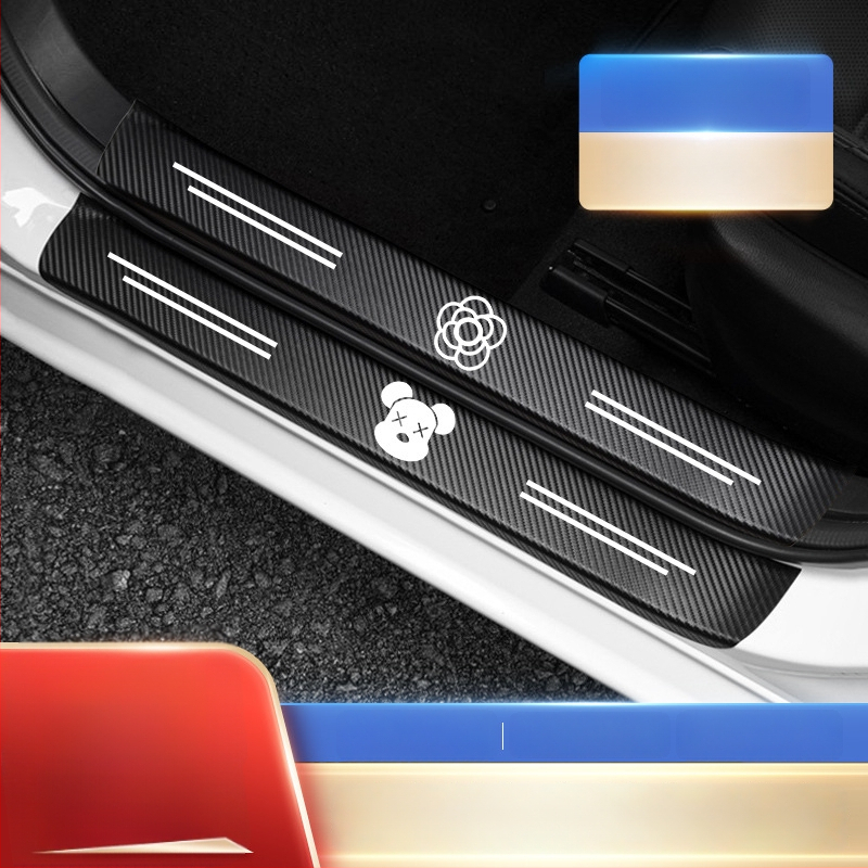 Univerzális autóküszöbvédő és küszöbvédő sáv karcolás elleni védelemmel