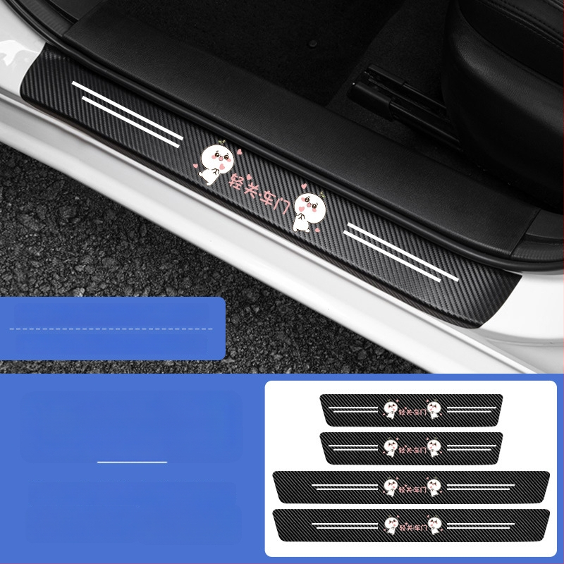 Univerzális autóküszöbvédő és küszöbvédő sáv karcolás elleni védelemmel