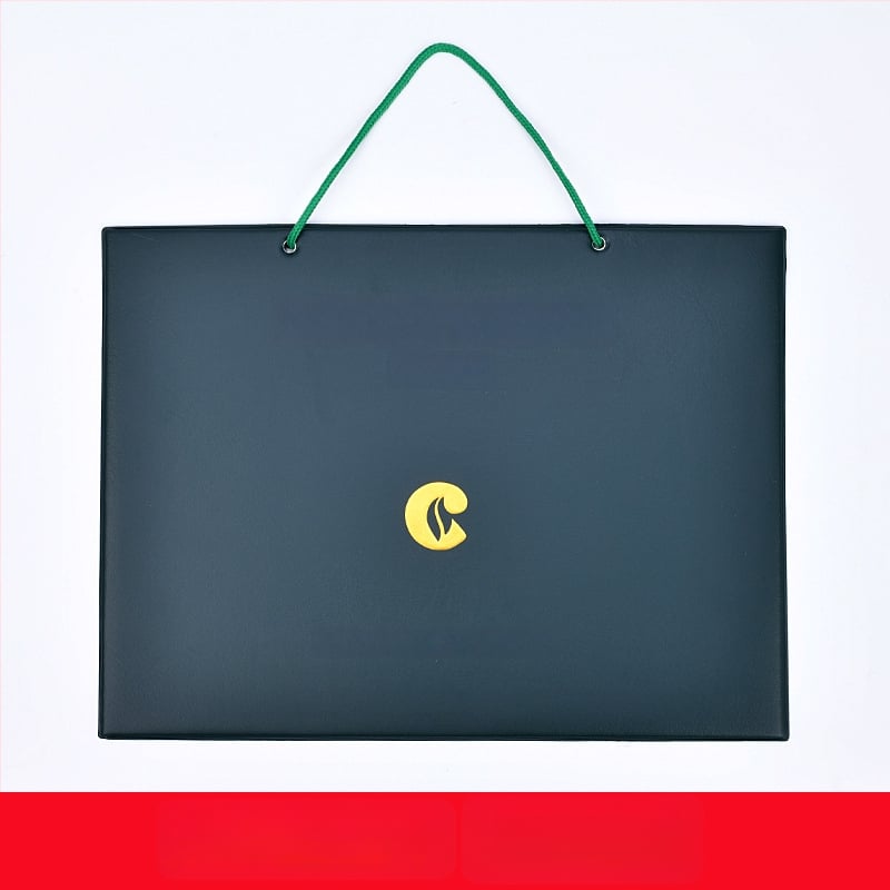 Кожен джоб за карти за удостоверение за тютюн (оригинално копие), стенен държач-рамка за лицензи за бизнес и хигиена на храните, стил ins wind