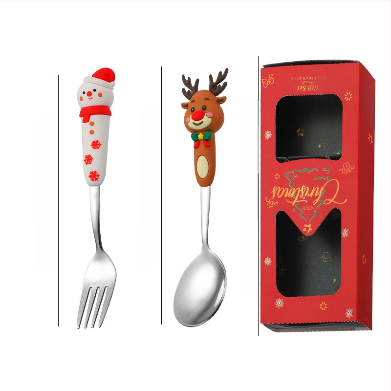 Set tacâmuri din oțel inoxidabil pentru copii – stil drăguț, model cartoon, lustruire oglindă