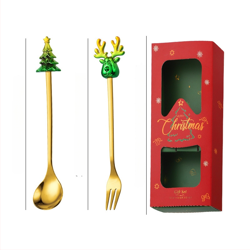 Set tacâmuri din oțel inoxidabil pentru copii – stil drăguț, model cartoon, lustruire oglindă