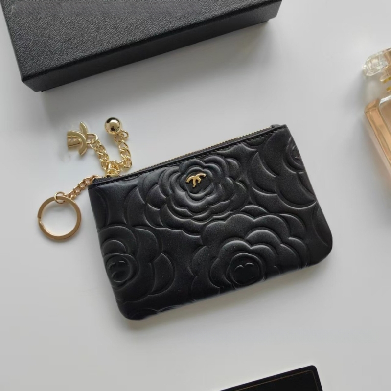 Portofel pentru monede din piele naturală pentru femei, stil minimalist și lux discret, portofel compact cu fermoar