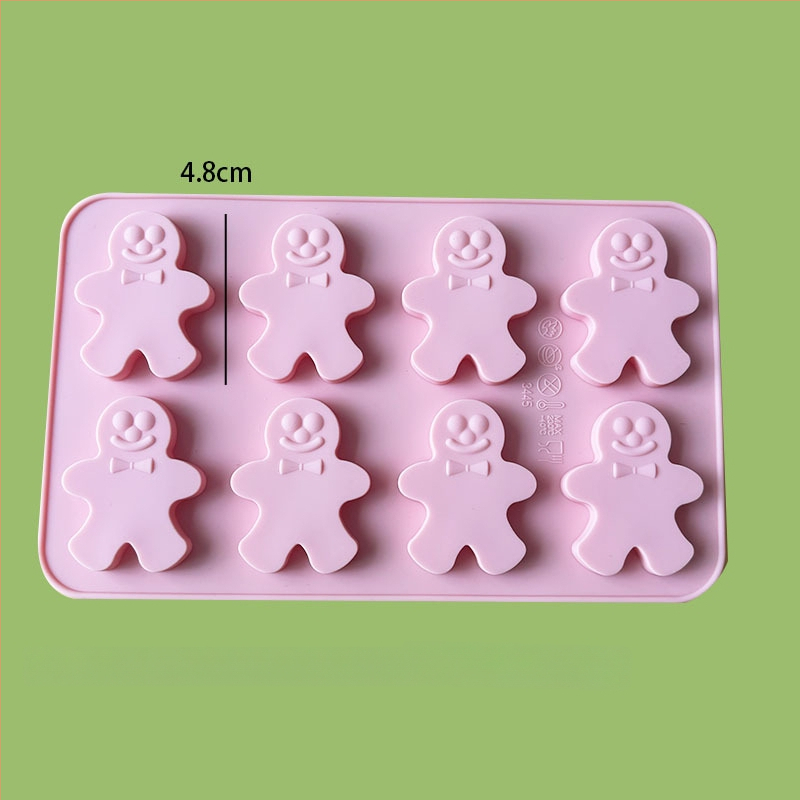 Formă din silicon pentru Moș Crăciun și Brad – Multifuncțională pentru cofetărie, mousse de ciocolată, lumânare, ipsos și săpun