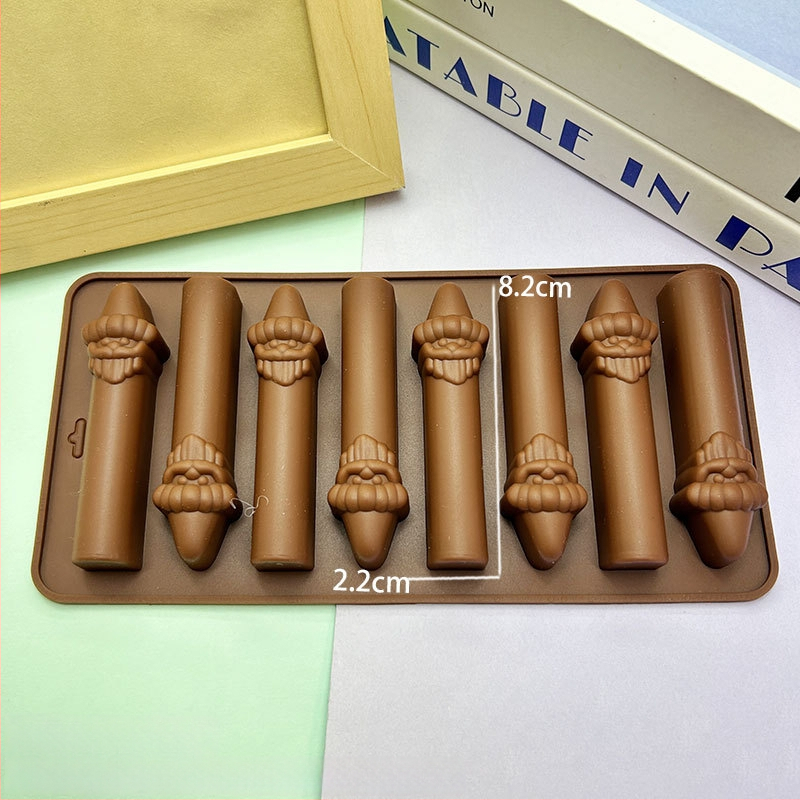 Formă din silicon pentru Moș Crăciun și Brad – Multifuncțională pentru cofetărie, mousse de ciocolată, lumânare, ipsos și săpun