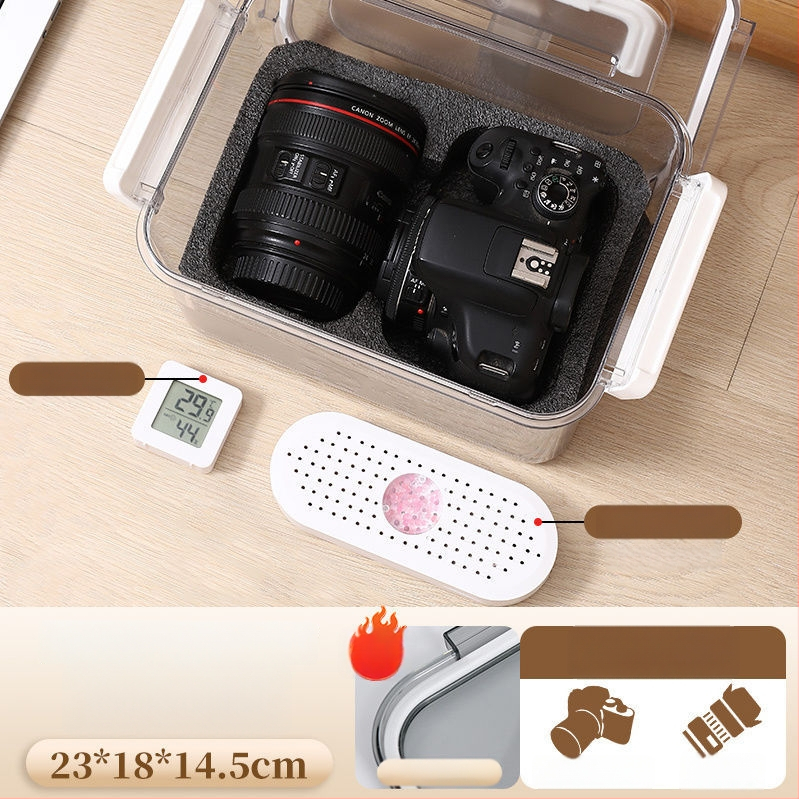 Kamera nedvességvédő doboz SLR digitális felszereléshez – szárítás, penészmentes, zárt tárolás objektívek és felszerelések számára