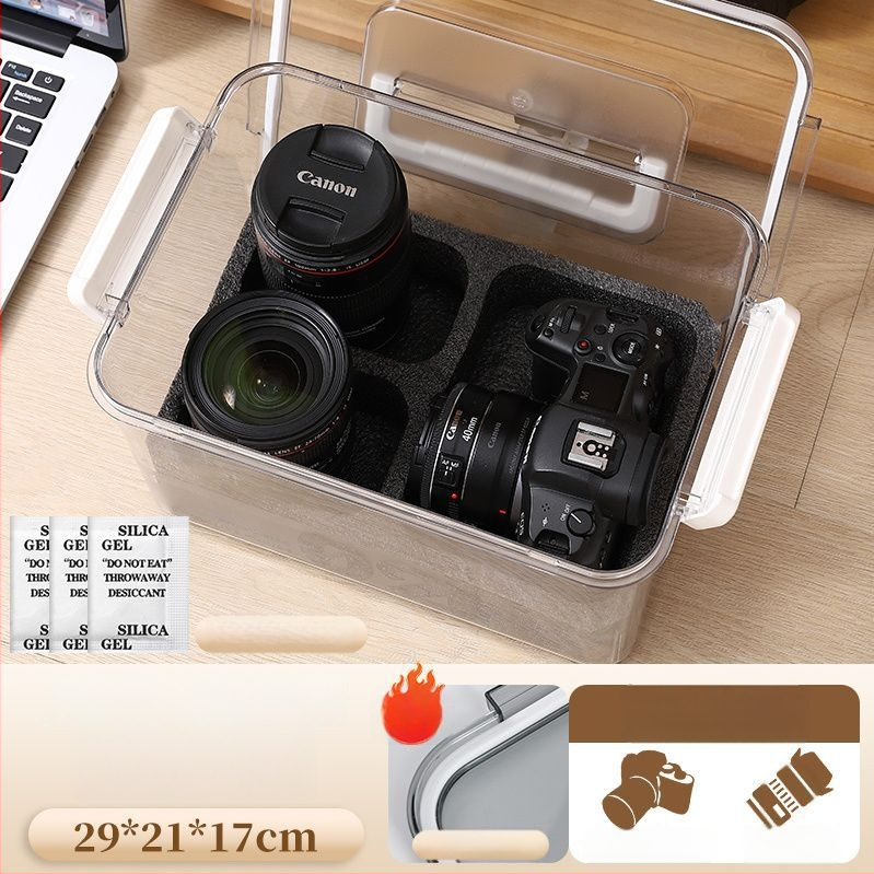 Kamera nedvességvédő doboz SLR digitális felszereléshez – szárítás, penészmentes, zárt tárolás objektívek és felszerelések számára