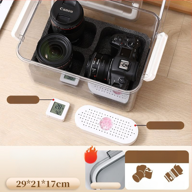 Kamera nedvességvédő doboz SLR digitális felszereléshez – szárítás, penészmentes, zárt tárolás objektívek és felszerelések számára