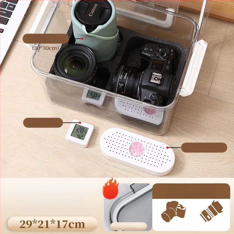 Kamera nedvességvédő doboz SLR digitális felszereléshez – szárítás, penészmentes, zárt tárolás objektívek és felszerelések számára
