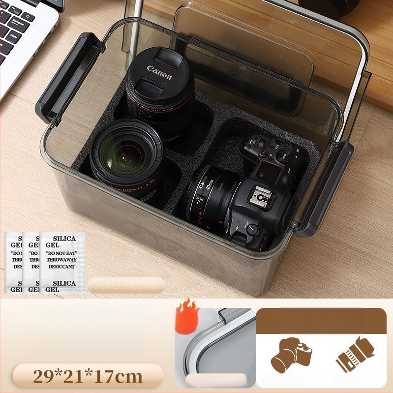 Kamera nedvességvédő doboz SLR digitális felszereléshez – szárítás, penészmentes, zárt tárolás objektívek és felszerelések számára