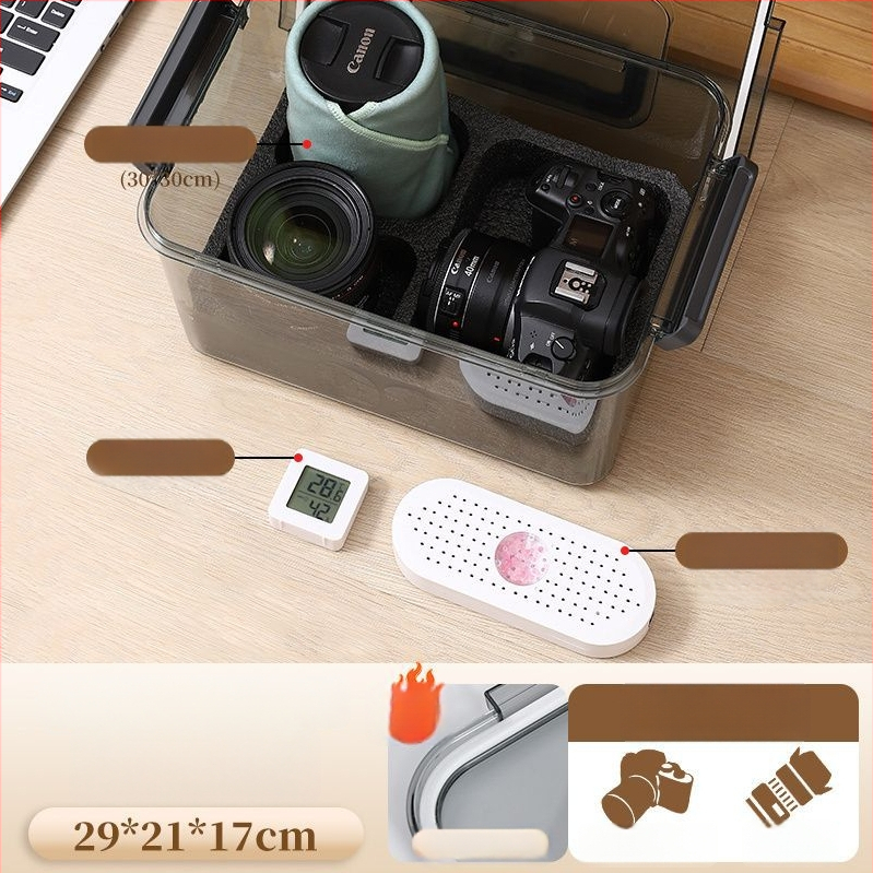 Kamera nedvességvédő doboz SLR digitális felszereléshez – szárítás, penészmentes, zárt tárolás objektívek és felszerelések számára