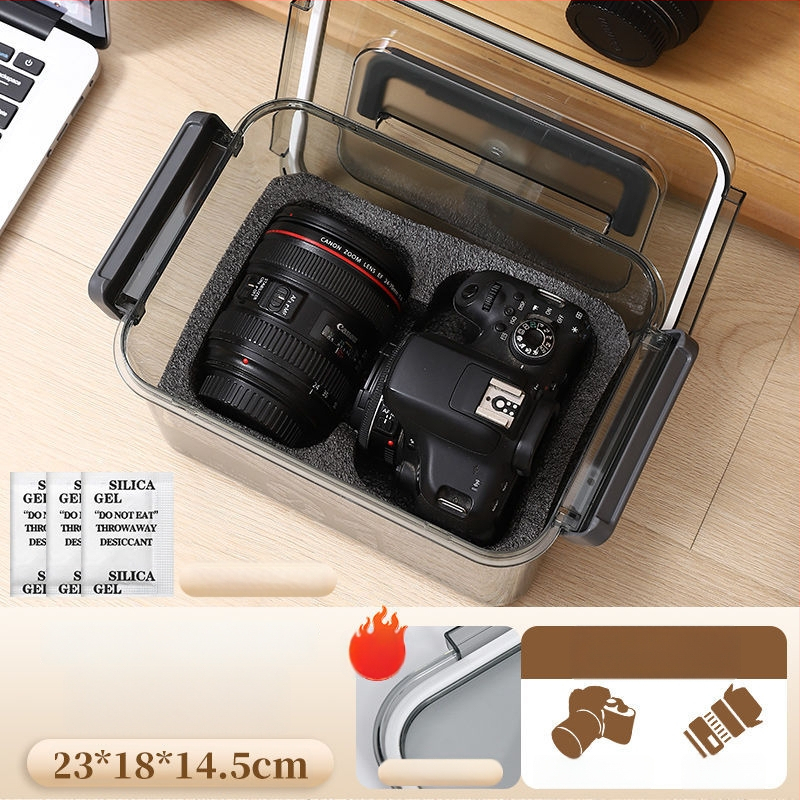 Kamera nedvességvédő doboz SLR digitális felszereléshez – szárítás, penészmentes, zárt tárolás objektívek és felszerelések számára