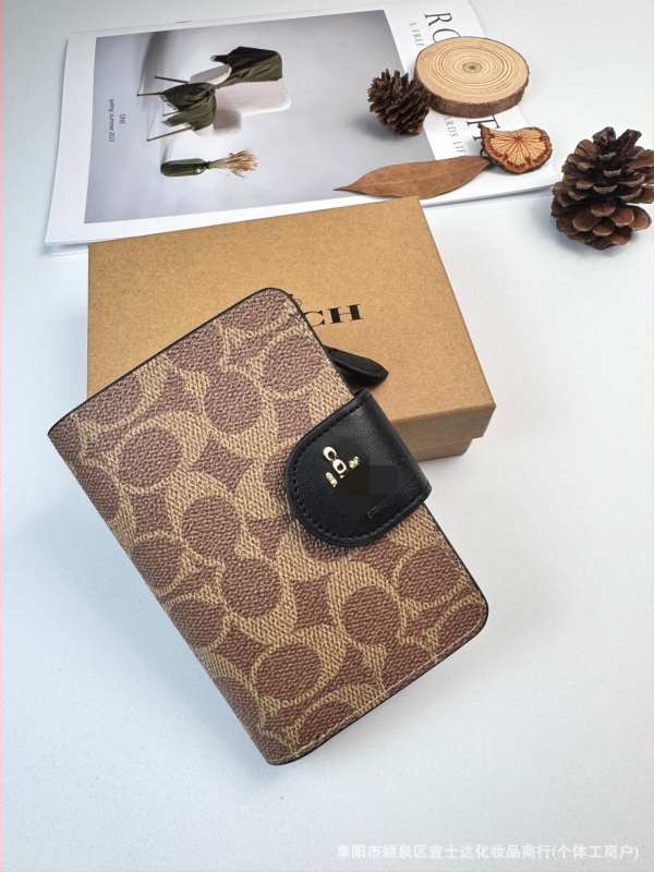 Portofel feminin din PVC, model cu dungi, cu mai multe compartimente pentru carduri, buzunar pentru monede și suport pentru ID