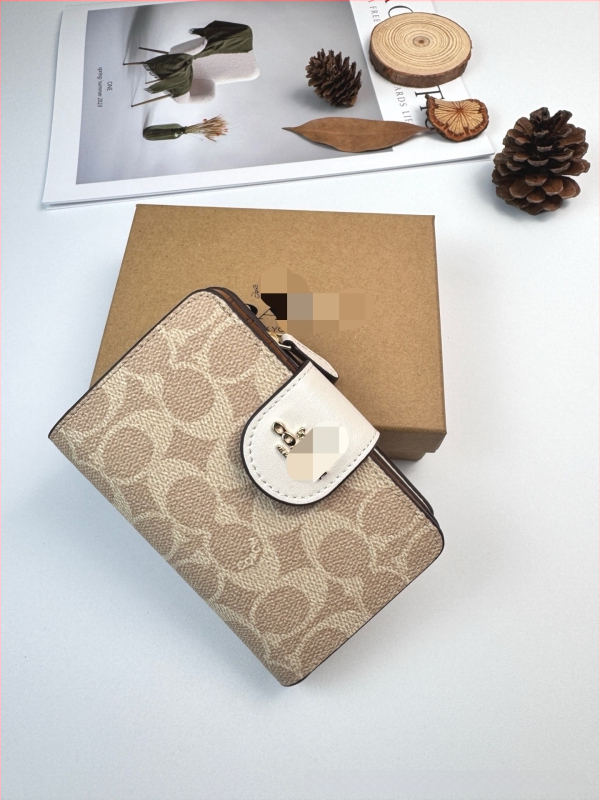 Portofel feminin din PVC, model cu dungi, cu mai multe compartimente pentru carduri, buzunar pentru monede și suport pentru ID