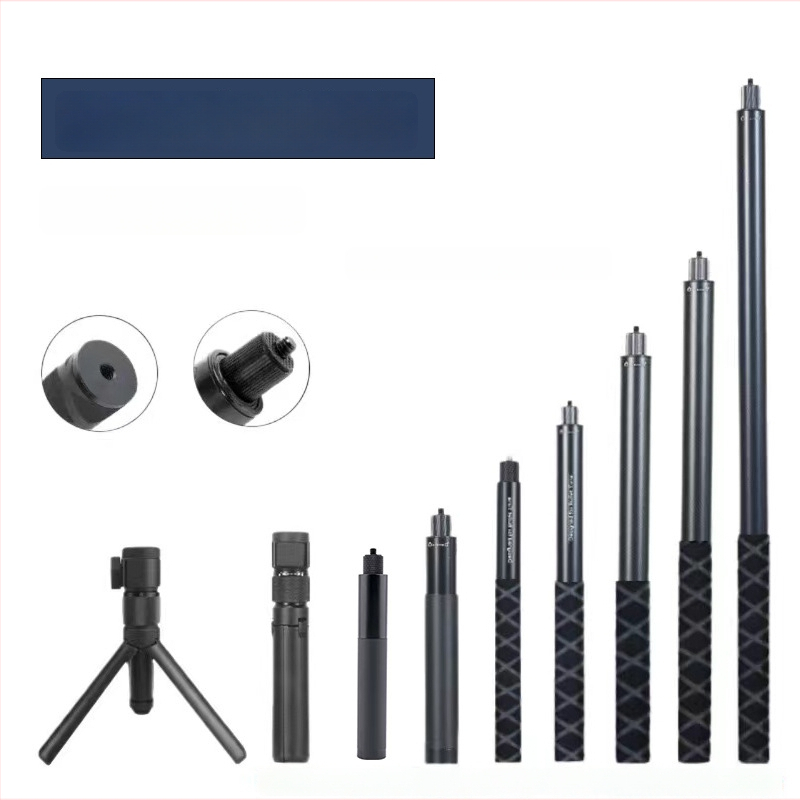 Bullet Time selfie stick fogó forgó felvétellel, 5 részű alumínium ötvözet, teherbírás 2–5 kg