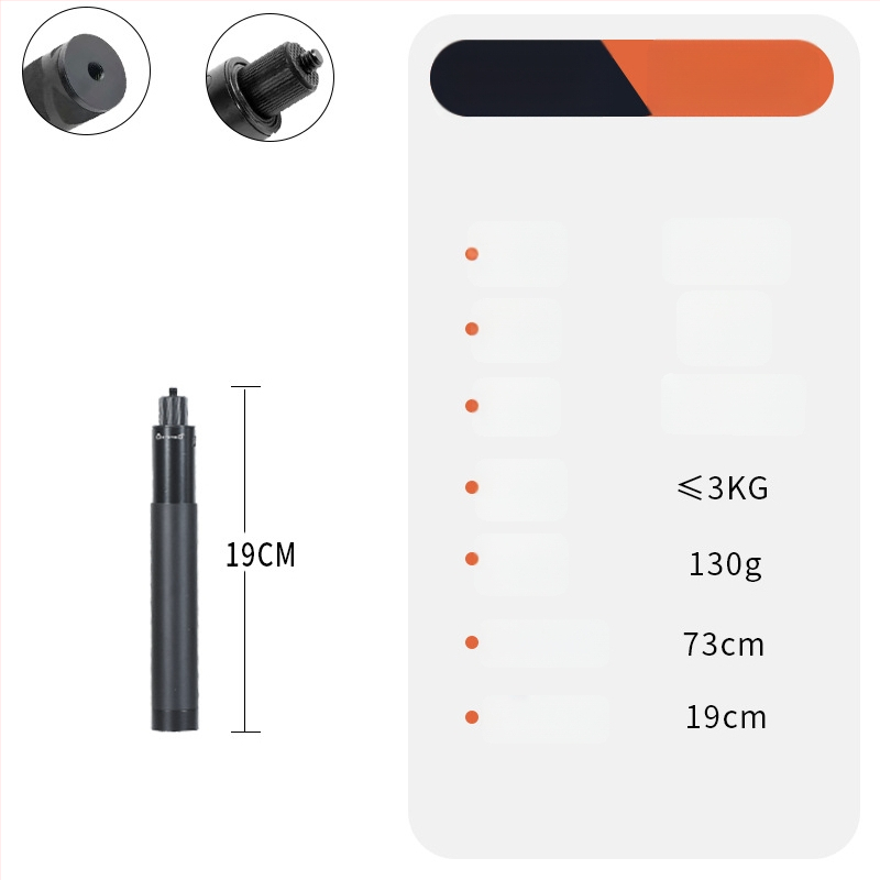 Bullet Time selfie stick fogó forgó felvétellel, 5 részű alumínium ötvözet, teherbírás 2–5 kg