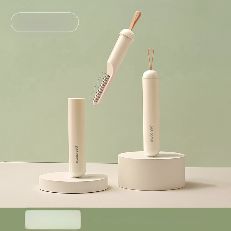 Volpet/Wopet Îndepărtător de păr pentru animale de companie pentru pisici cu blană lungă — ABS, oțel inoxidabil, cauciuc, cap pătrat