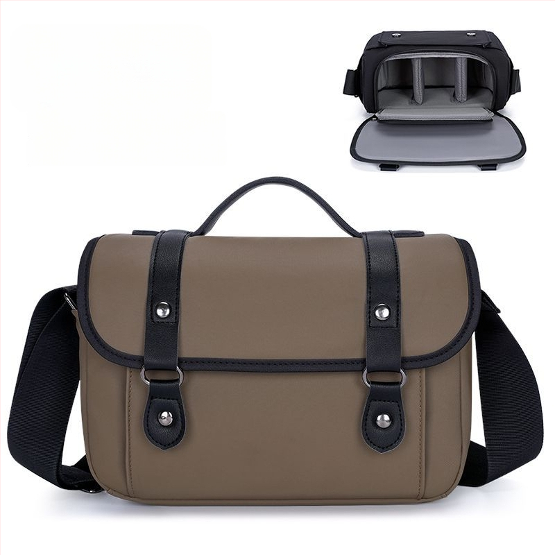 PU anyagú kamera táska, kézitáska stílus, tavasz 2025, férfi dizájn, otthoni tároláshoz (PU anyag; kézitáska stílus; tavasz 2025; férfi dizájn; otthoni tárolás)