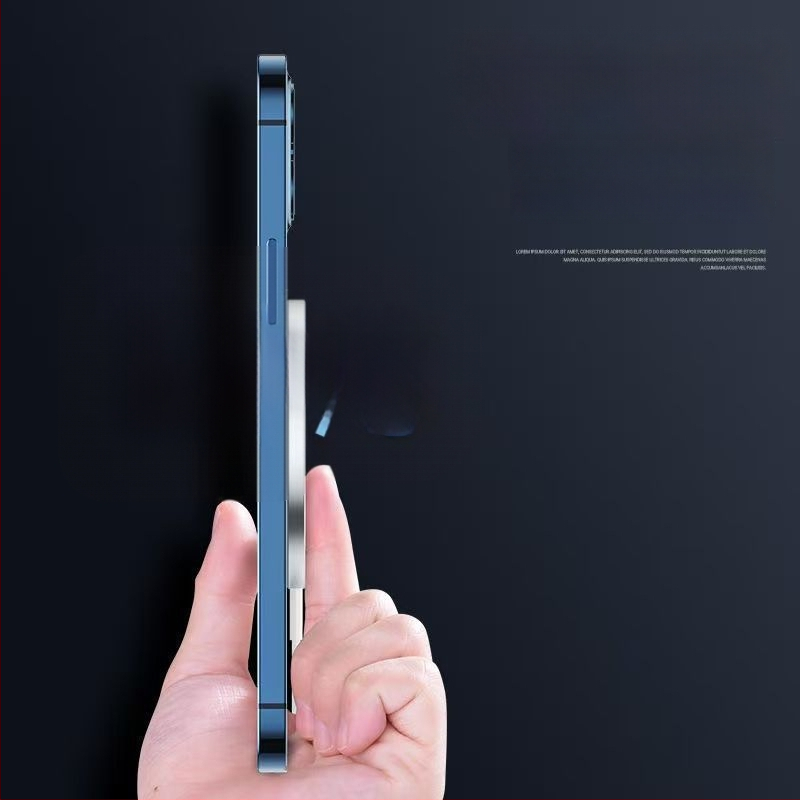 Безжично магнитно зарядно, Qi-съвместимо, магнитно захващане, изход 1W, преносимо зарядно за телефон