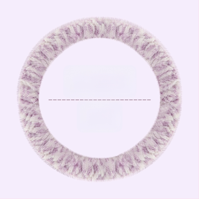 Husă de volan pentru automobil – unisex, model de iarnă, din pluș artificial, antiderapant, stil minimalist (Pluș artificial, Montaj universal, Sezon de iarnă, Mărci auto universale, Stil minimalist)