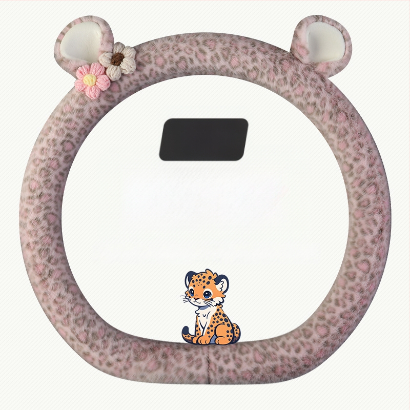 Acoperire volan din pluș - stil original, utilizare iarnă, potrivire universală, material: pluș sintetic