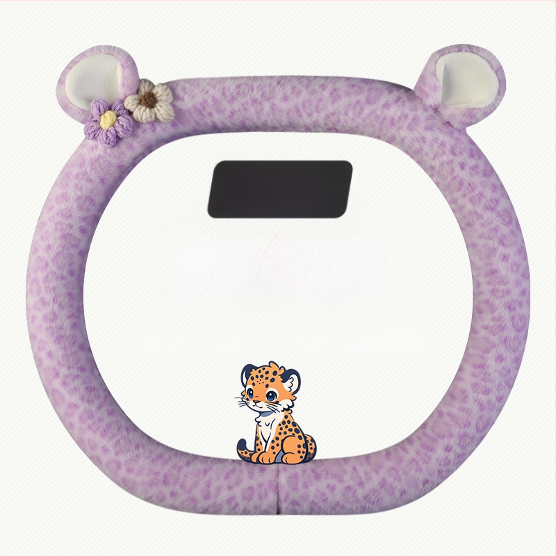 Acoperire volan din pluș - stil original, utilizare iarnă, potrivire universală, material: pluș sintetic