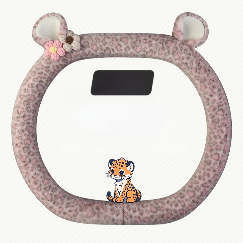 Acoperire volan din pluș - stil original, utilizare iarnă, potrivire universală, material: pluș sintetic