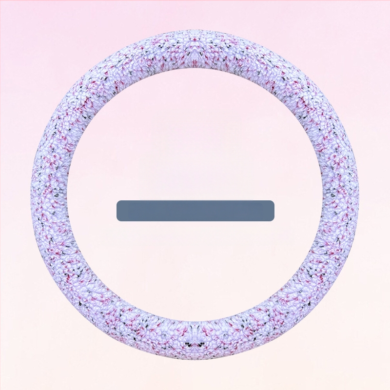 Capac volan auto din pluș artificial, iarnă, stil minimalist, montare universală