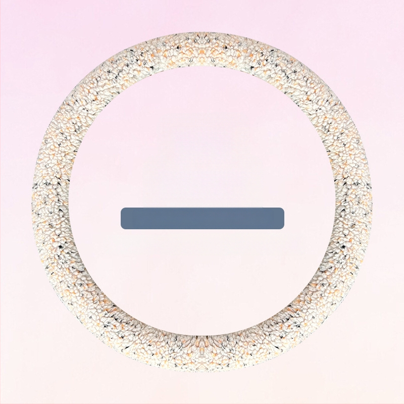 Capac volan auto din pluș artificial, iarnă, stil minimalist, montare universală