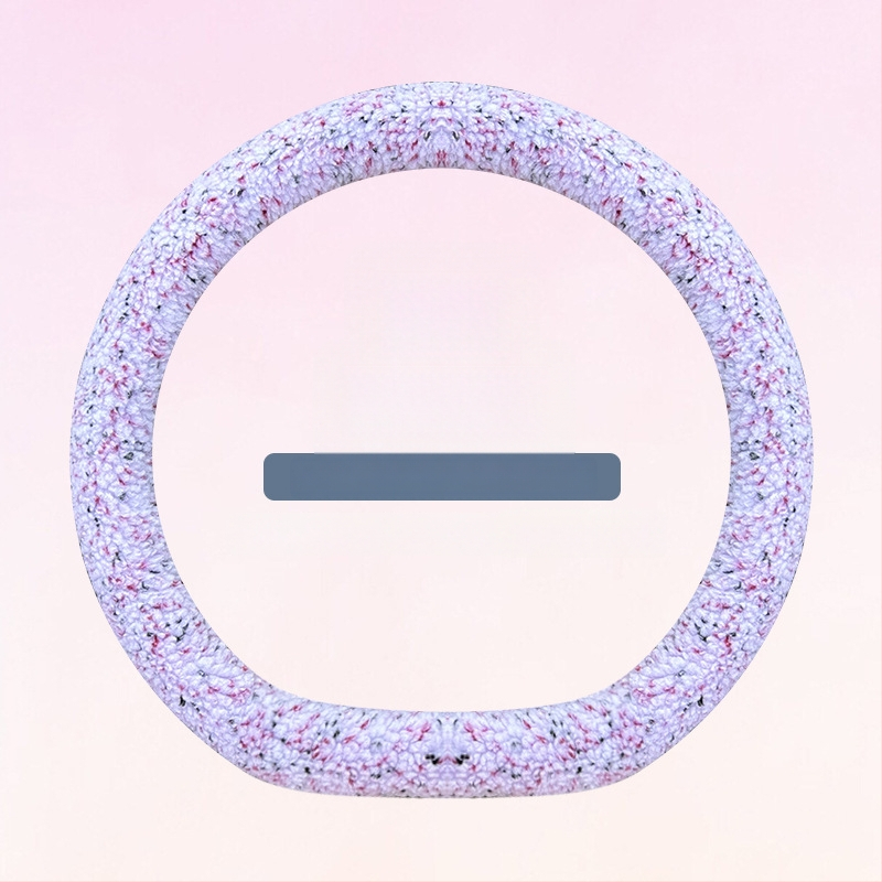 Capac volan auto din pluș artificial, iarnă, stil minimalist, montare universală